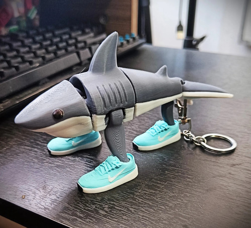 Tralalero Tralala Articulado 3d Meme Zapatillas Nike