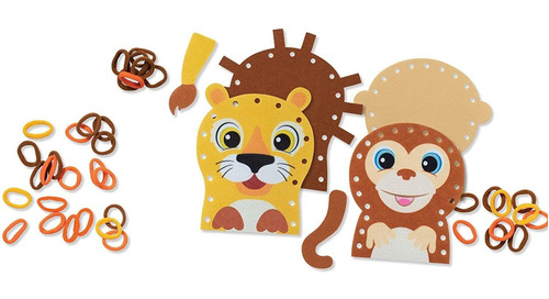 Melissa  Doug Bucle! Safari Títeres Craft Kit Principiante