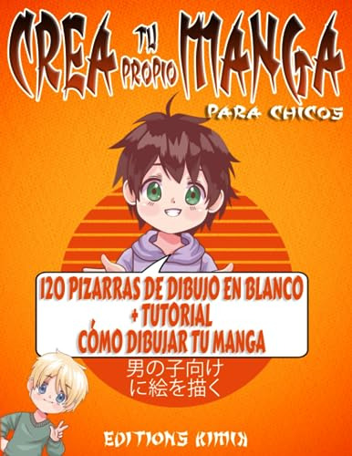 Crea Tu Propio Manga Para Chicos: Comic En Blanco | 120 Pizz