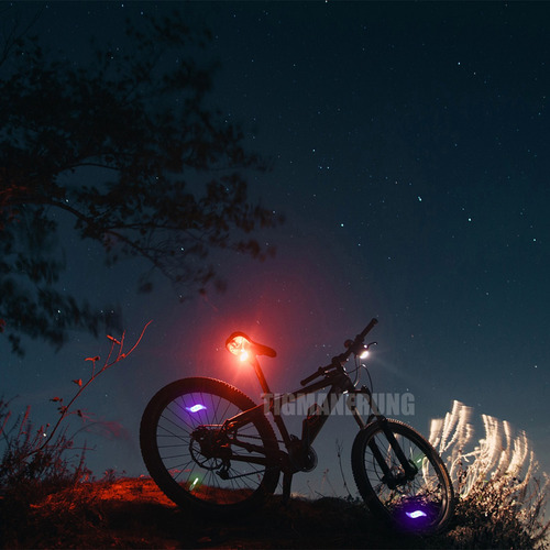 6pz Luz Bicicleta Accesorios Usb Recargable Delantera Trasera Tigmanerung Negro