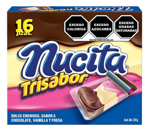 Chocolate Nucita Trisabor 16 Piezas