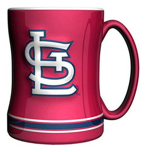 Mlb St. Louis Cardinals 14 Onzas Relieve Escultórico Taza De