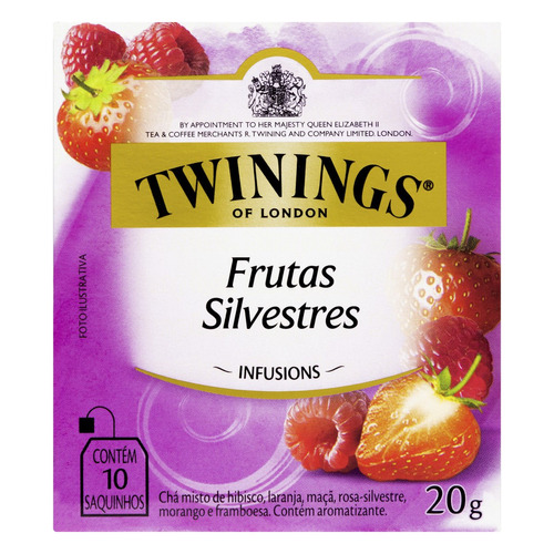 Imagem 1 de 1 de Chá Twinings frutas silvestres em sachê 20 g 10 u