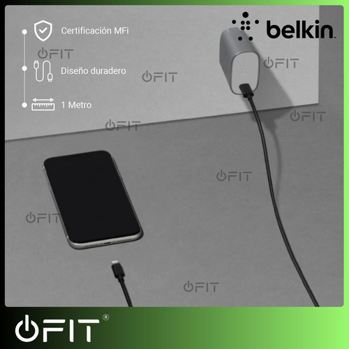 Cable Lightning A Usb Belkin Original 1m Para iPhone