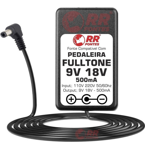 Fonte 18v Para Pedaleira Pedal Fulltone Mas Malo E Ocd V4