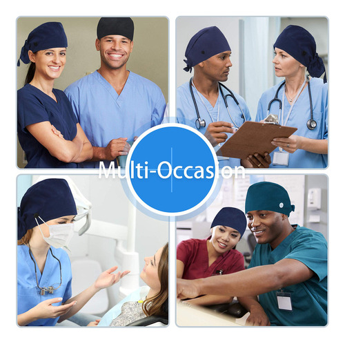 Qba Gorra De Trabajo Ajustable Con Botón, Sombrero Forrado