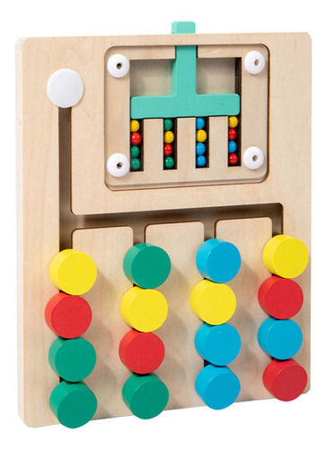 Rompecabezas Montessori De Madera A Juego Para 4 Colores