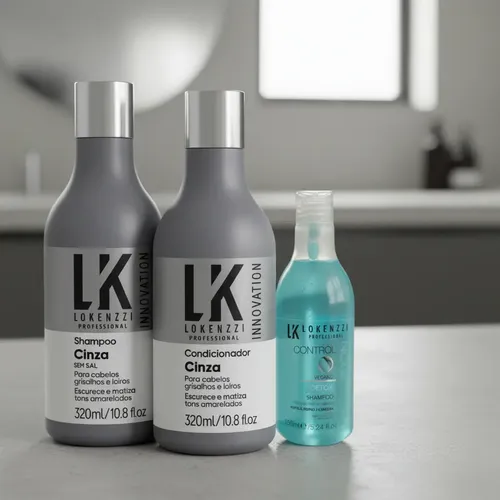 Kit Lokenzzi Cinza Shampoo Condicionador Shampoo Detox | MercadoLivre