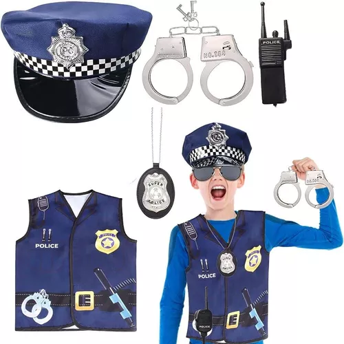 Disfraz Policia Infantil Completo Con Accesorios Palermo