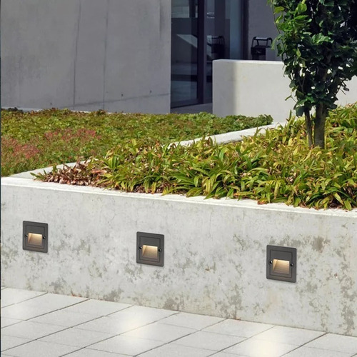 Lampara De Empotrable Escalera Luz3w O Muro Calida Luz 3200k