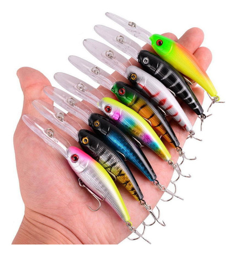 Imagen 6 de 8 de Señuelos De Pesca Pack De 40 Piezas 5-11 Cm Armería Virtual