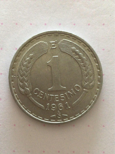 Moneda Chilena 1 Centésimo 1961