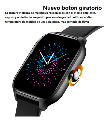 Smartwatch Reloj Inteligente Llamada Deportivo Asistente Voz Dianxian H9 Negro