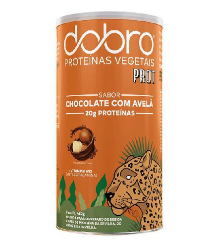 Proteína Vegana Chocolate Com Avelã Dobro 450g