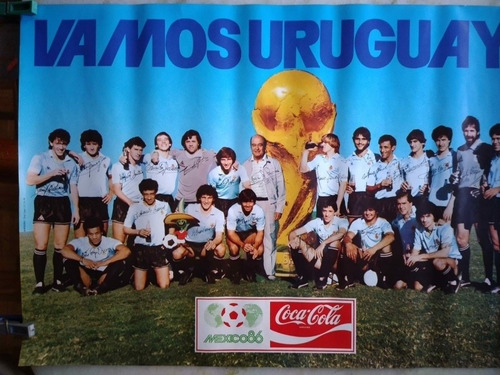 Poster Seleccion Uruguaya De Futbol, Mundial Mexico 1986
