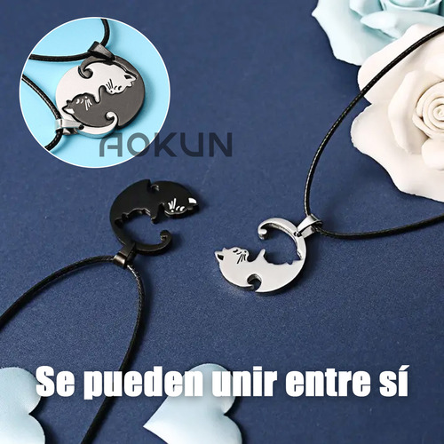 4pz Collares Y Pulseras Para Parejas Acero Inoxidable Color Negro Y Rojo