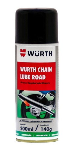 Wurth - Chain Lube Road Lubrificante Para Correntes 200ml