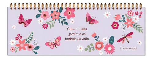 Planner Organizador Semanal Borboletas 52fls 4680 Fina Ideia