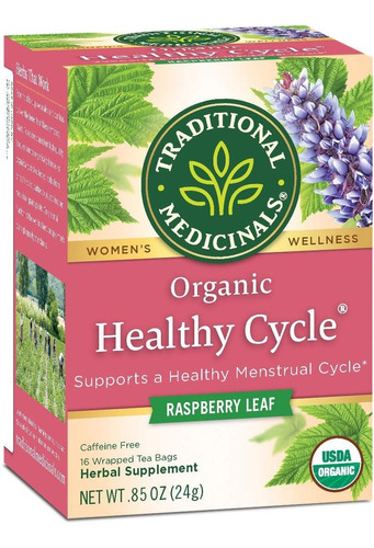 Traditional Medicinals té organico menstruación saludable healthy cylce 16 un de 24 g