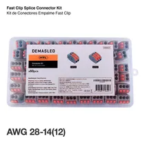 Comprar Kit Bornera Empalme Rápido Para Cables Conectores Eléctricos Fast Clip 2 Y 3 Polos X60 Piezas