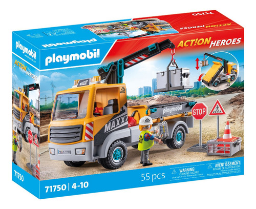 Camión De Construcción Con Grúa 71750 55