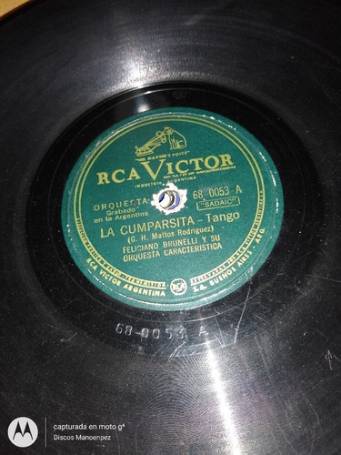 Pasta Feliciano Brunelli Rca Victor C105