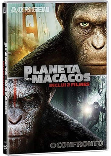 Dvd Planeta Dos Macacos - A Origem / O Confronto - Lacrado!