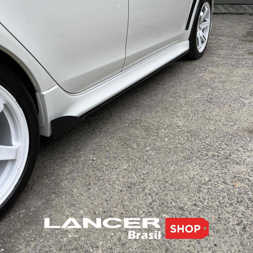 Imagem 7 de 10 de Par De Saia Lateral Em Alumínio Mitsubishi Lancer Shop Br