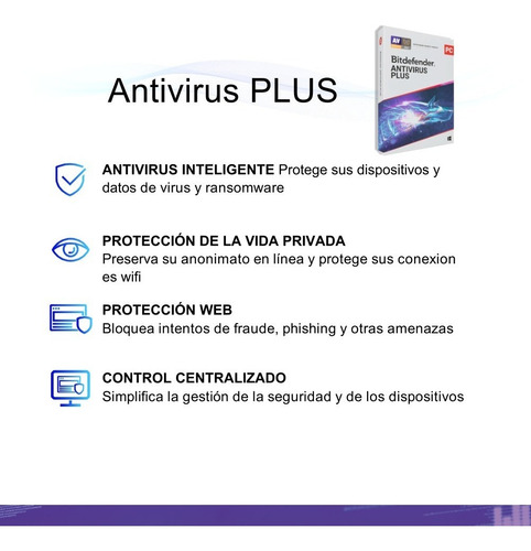 Bitdefender Antivirus Plus 10 Usuarios, 1 Año