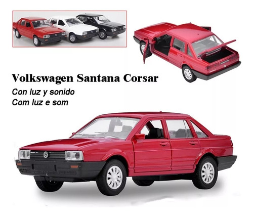 Vw Volkswagen Santana Corsar Miniatura Metal Coche 1/32