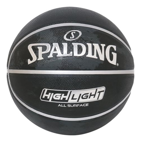 Spalding Highlights Silver Rubber No. 7 Ball 85-096j