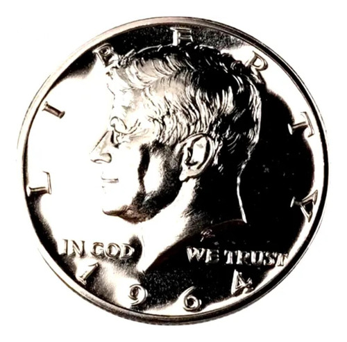 El Preciado Error Half Dollar Kennedy Accented Hair 1964