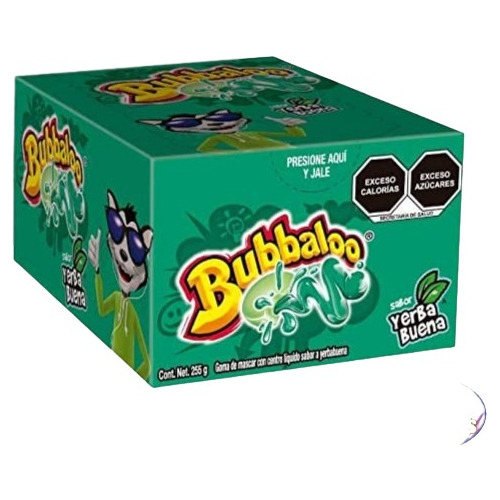 Chicle Bubbaloo Yerbabuena 47 Pz