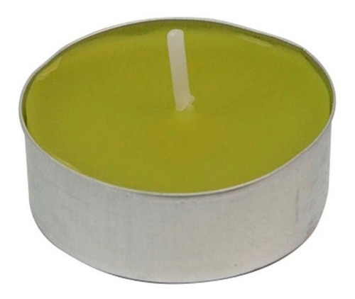 Caja Vela Tea Light Vela Flotante S/aroma 3.8cm Mylin 10pz Color Verde lima