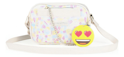 Bolsa Crossbody Para Mujer Lucentzza X Emoji 2-en-1 Color Multicolor