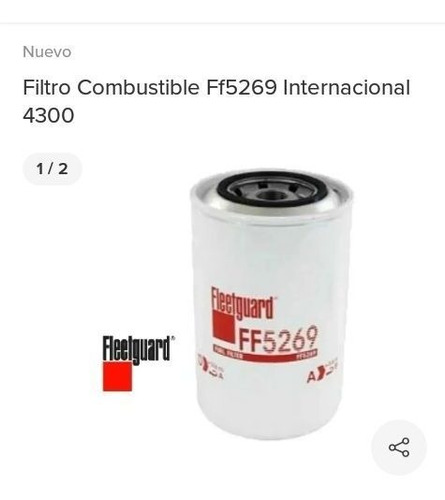 Filtro Combustible Ff 5269 Para Camiones Internacional 4300