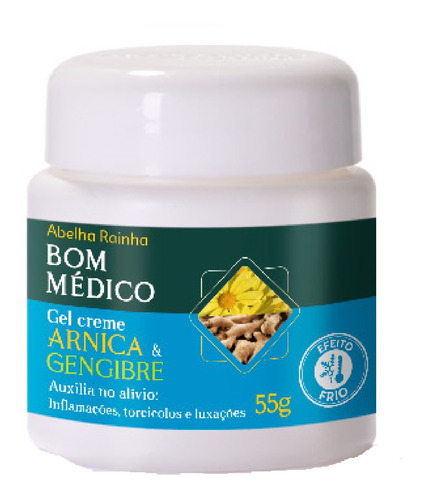 Gel Cânforado Para Massagem Com Arnica Bom Médico 55g