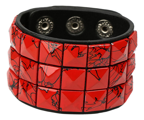 Brazalete Pulsera Ancha Pulsera Tachonada Regalos Muñequera