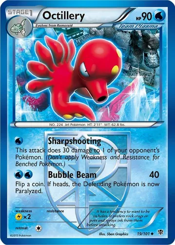 Pokemon Octillery 19/101 Reverse Plasma Blast Plb (Usado)