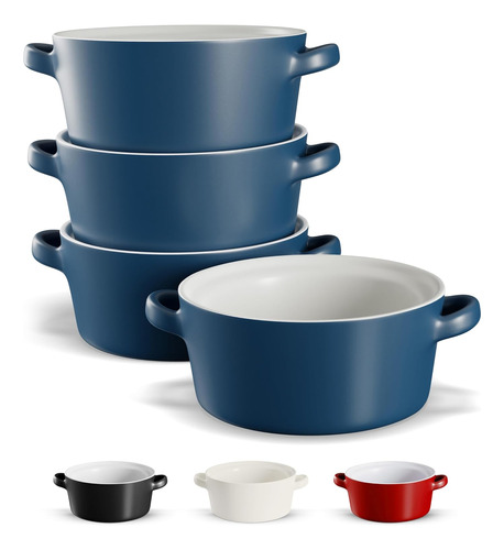 Juego De Cuencos Para Hornear Kook Apilables Ceramica Azul