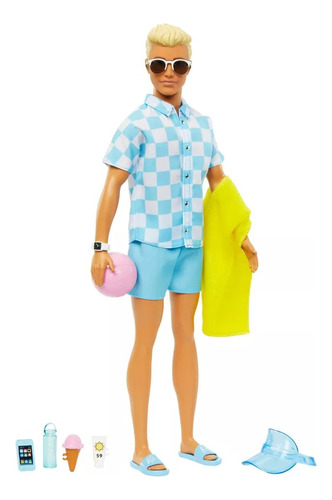 Barbie Ken Playero Beach Con Accesorios