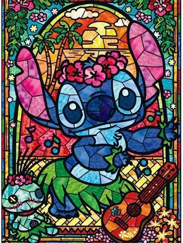 5d Pintura Por Diamantes Kit Stitch Disney