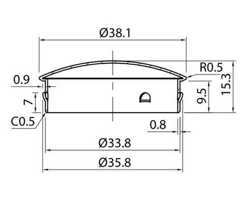 4 Pzas Tapa Final Curva Ss304 Para Tubo 1½ 1394036112sa