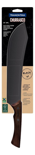 Cuchillo Carne Tramontina Black Acero Inoxidable 10 Pulgadas Color Acero oscuro