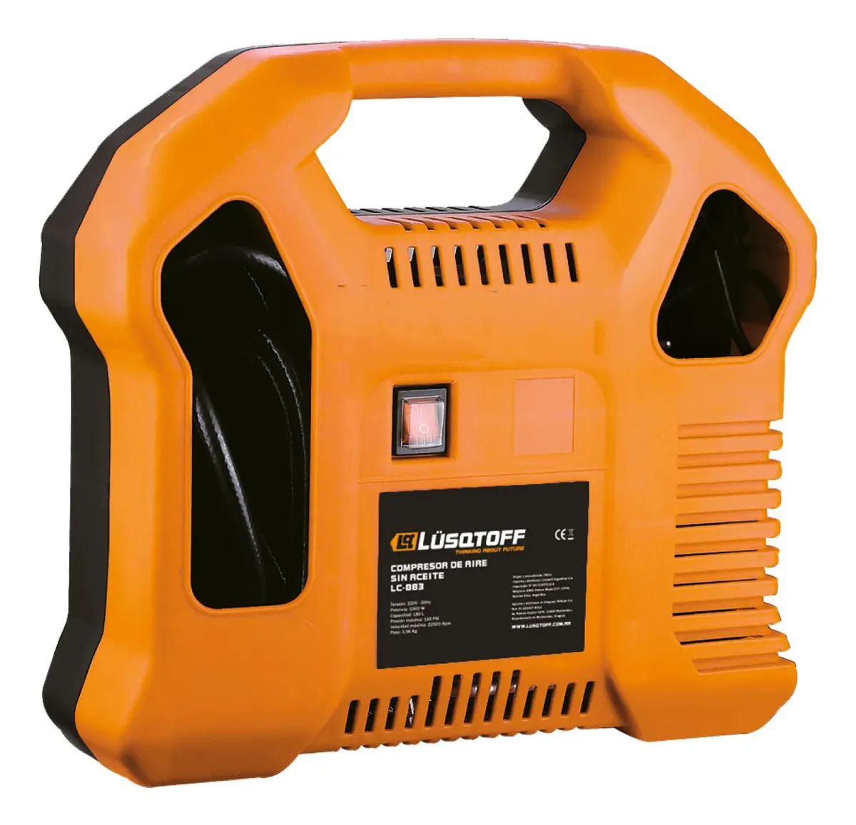 Mini Compresor Sin Aceite Lusqtoff LC-883 1,5hp 115psi