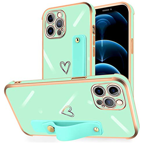 Compatible iPhone 12 Pro Caso 6 1 Delgado Mujeres Girls...