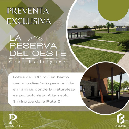 Terreno - Lote - La Reserva Del Oeste - Barrio Cerrado - Financiado