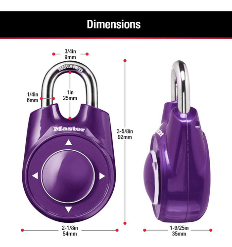 Master Lock 1500id Establece Su Propio Candado De Combinacir
