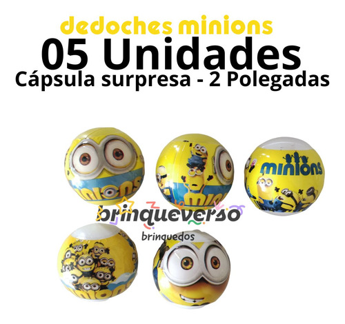 5un Brinquedos Dedoches Minions 2pol