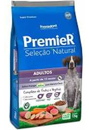 Ração Premier Seleção Cães Ad. Raças Médias Batata Doce 12kg